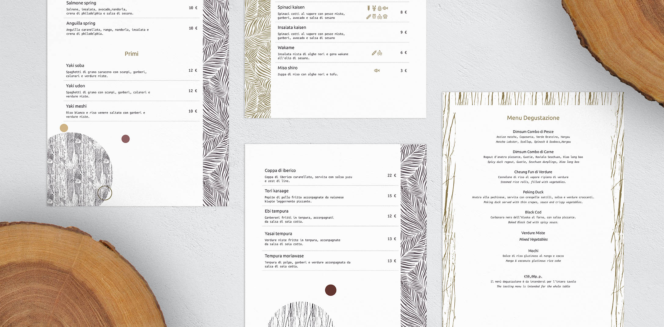 MU Menu Mockup Pages