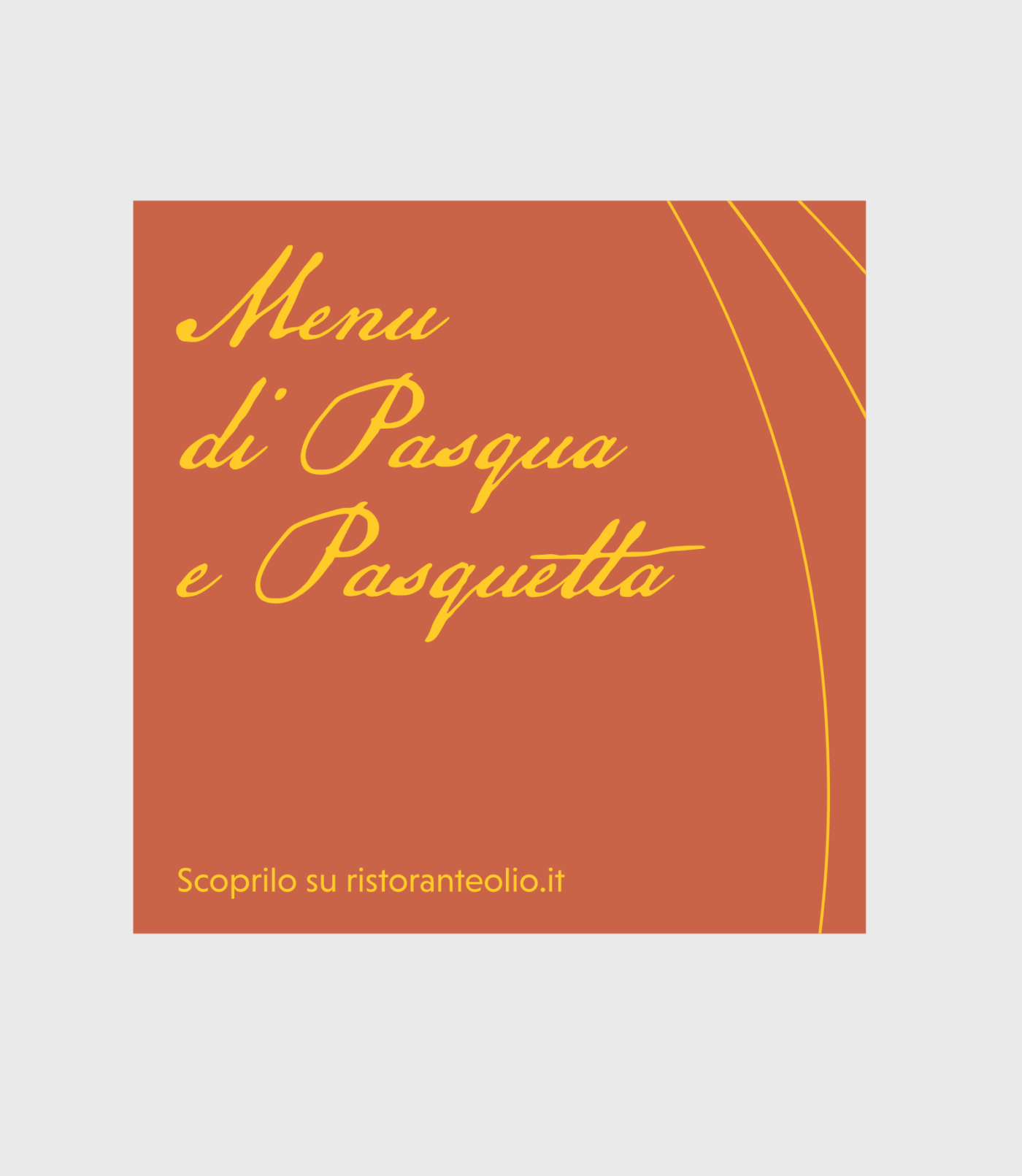 Ristorante Olio post Pasqua