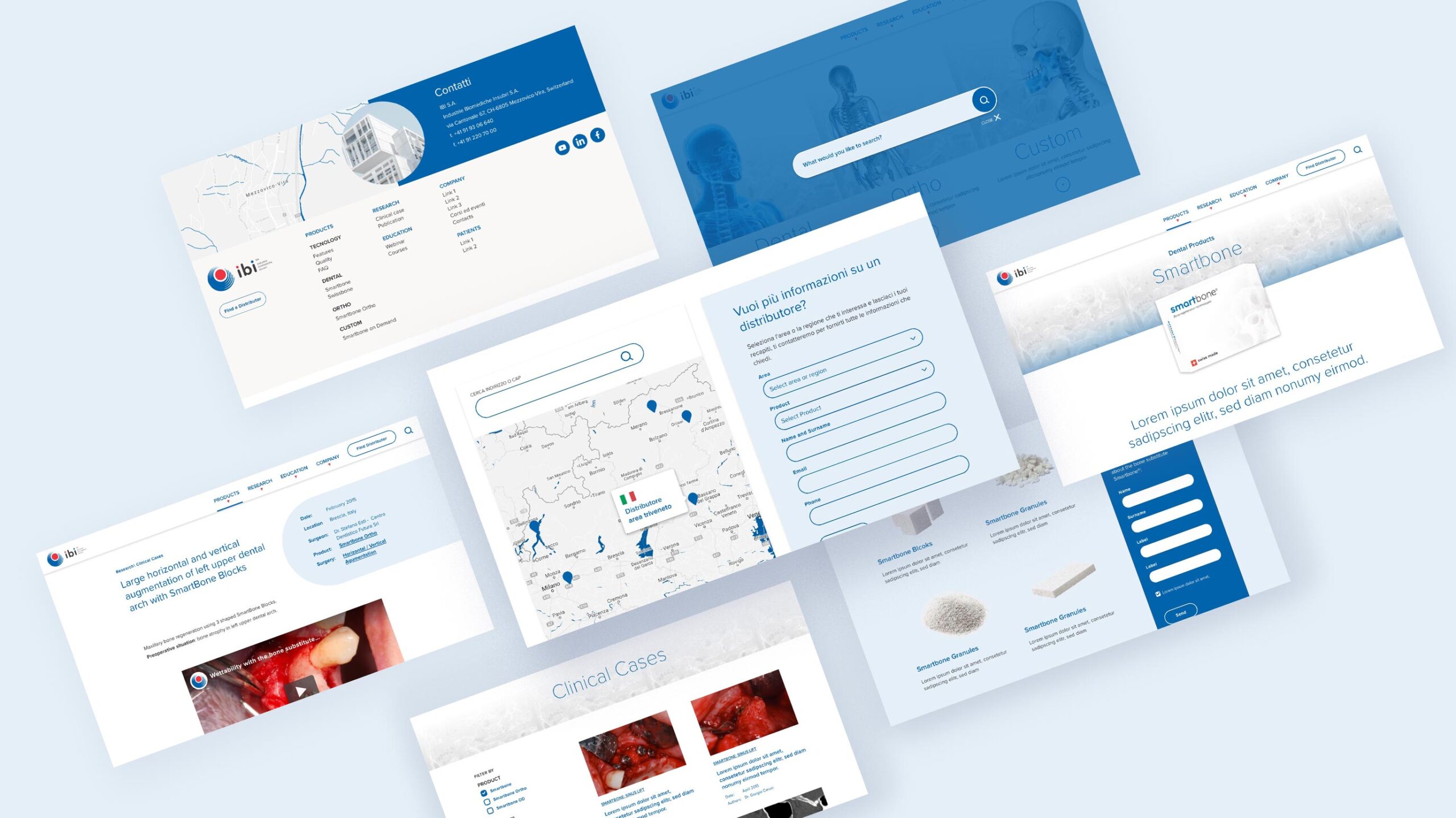 Progettazione brand-identity per azienda biomedica - sito web