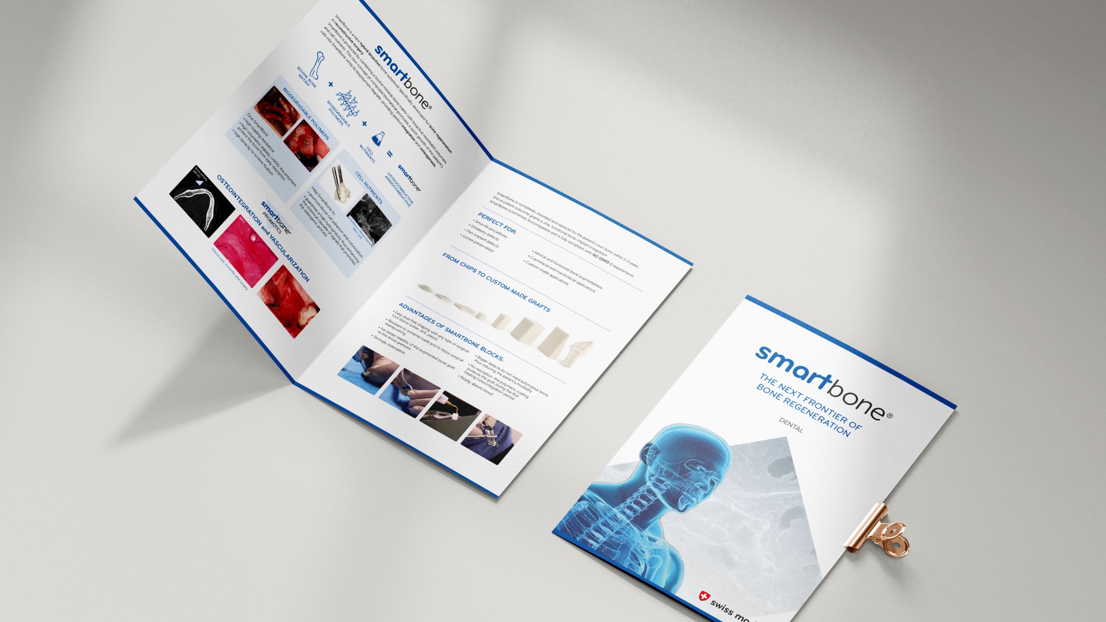 Progettazione brand-identity per azienda biomedica - brochure