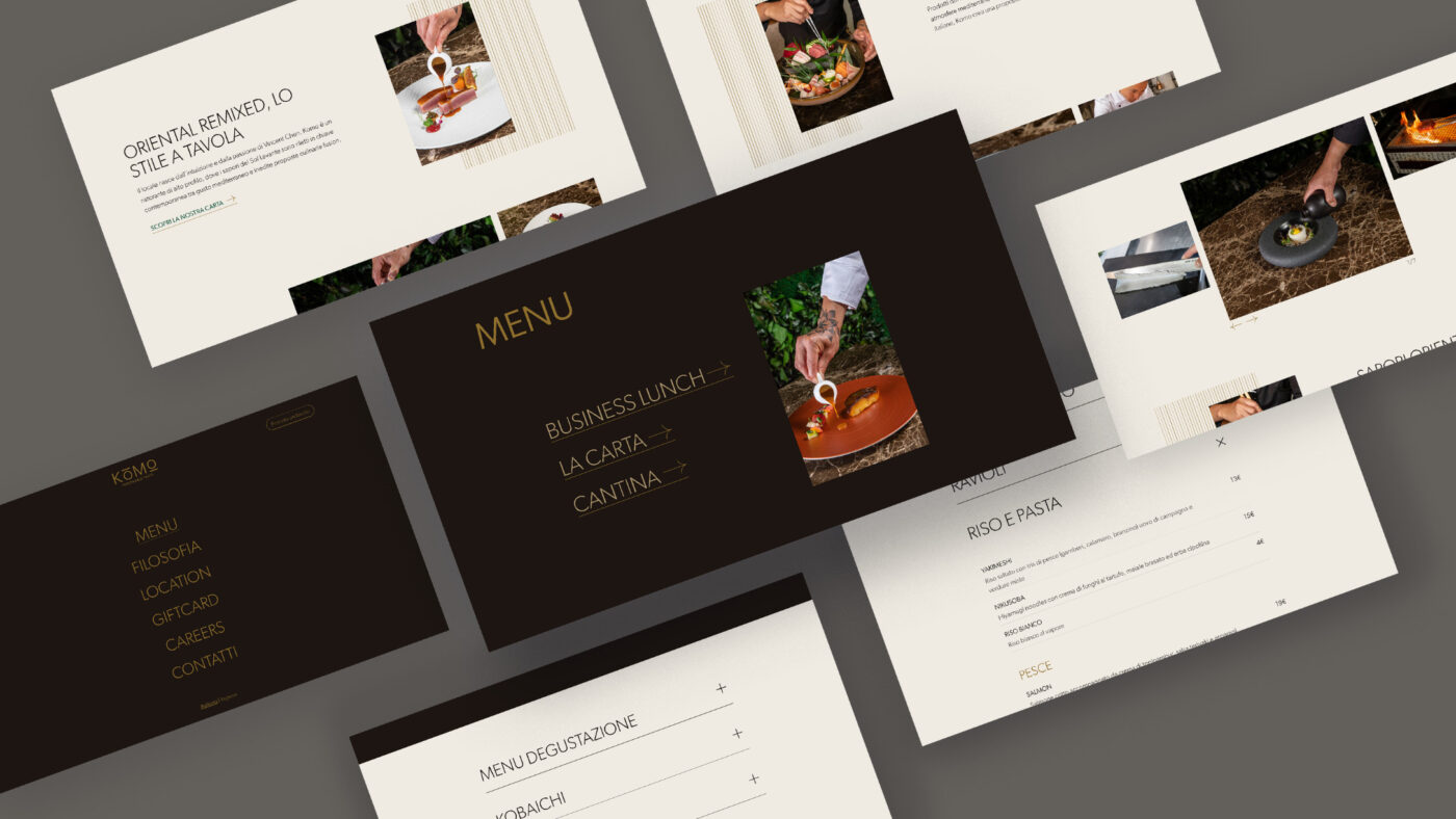 Rebranding e sito per un ristorante fusion - PaperPlane