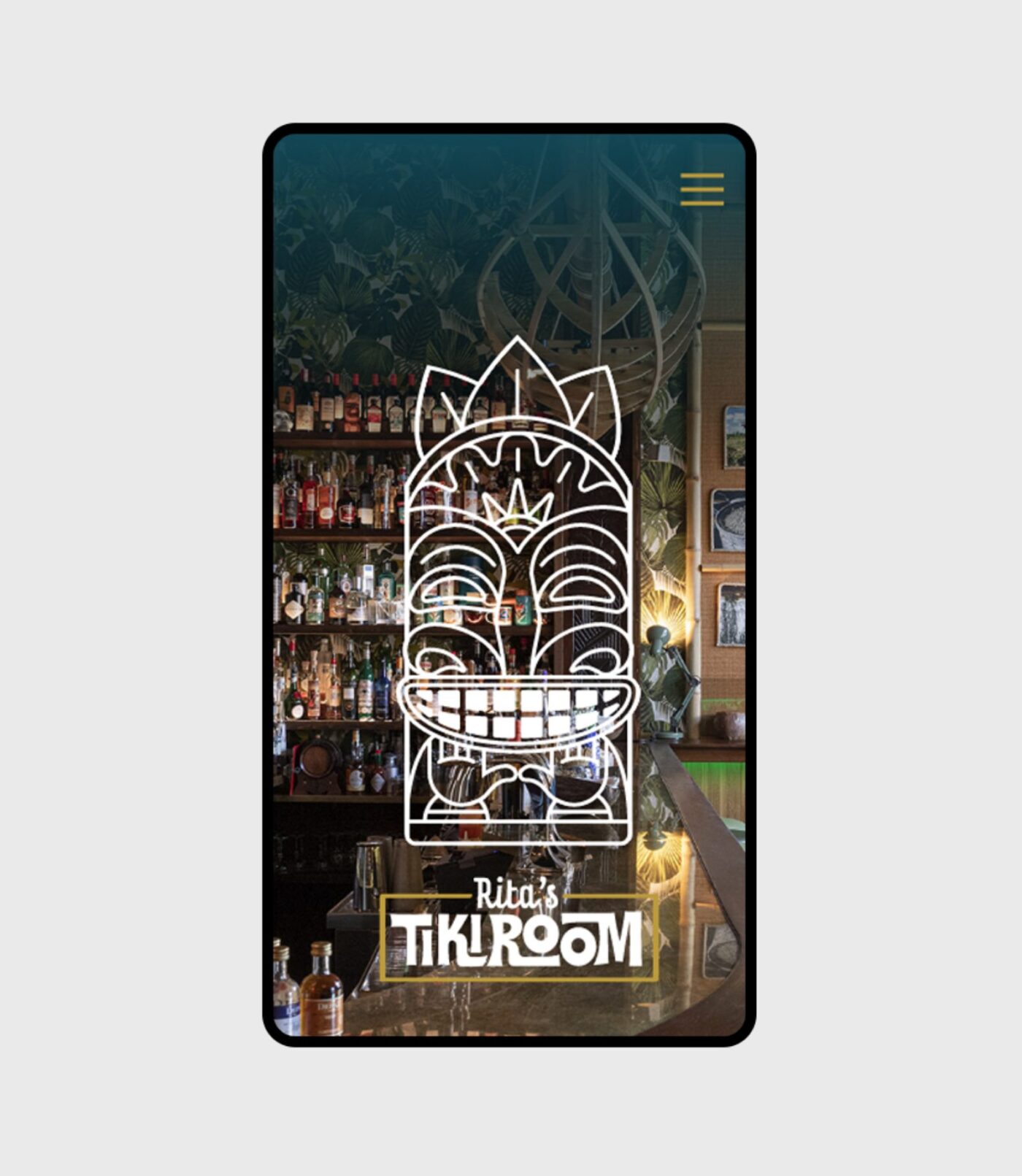 Rita's Tiki Room Mockup Phone
