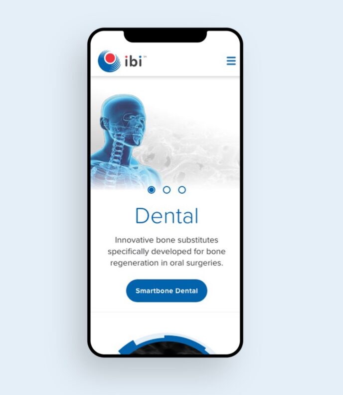 Progettazione brand-identity per azienda biomedica - sito web