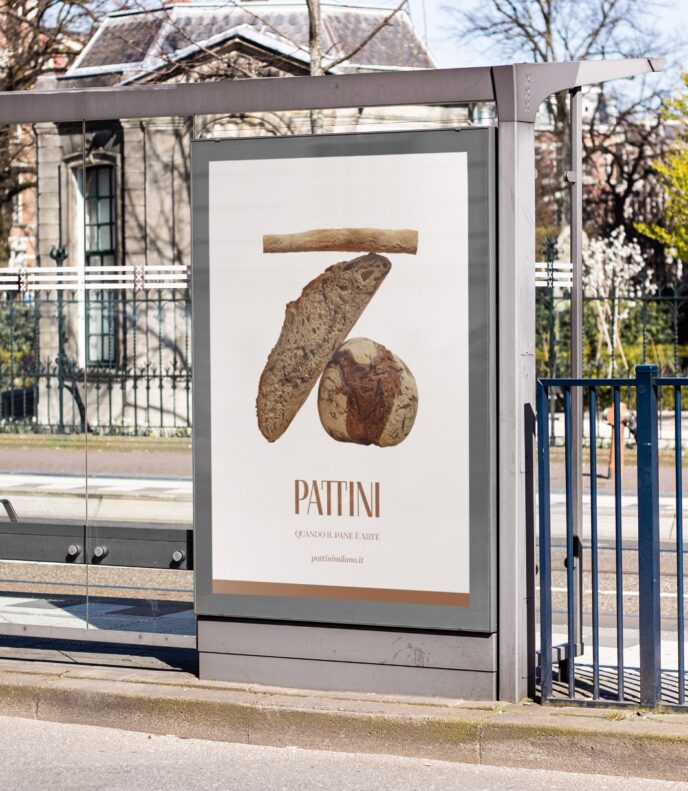 Un esempio di affissione pubblicitaria Pattini Milano.