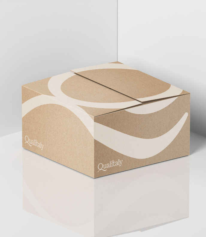 Qualitaly product identity food - packaging generico in cartone.